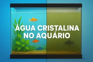 água cristalina no aquário