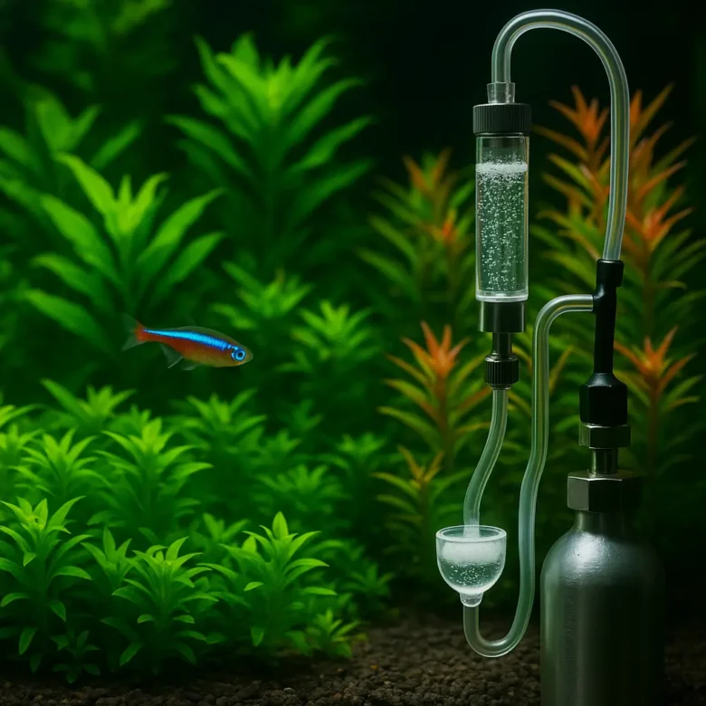 injeção de co2 aquario